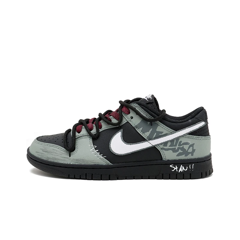 Zapatillas Personalizadas Nike Dunk Night Walker SAML Retro Urbanas Casuales de Caña Baja con Amortiguación, Transpirables y Resistentes al Desgaste para Hombre