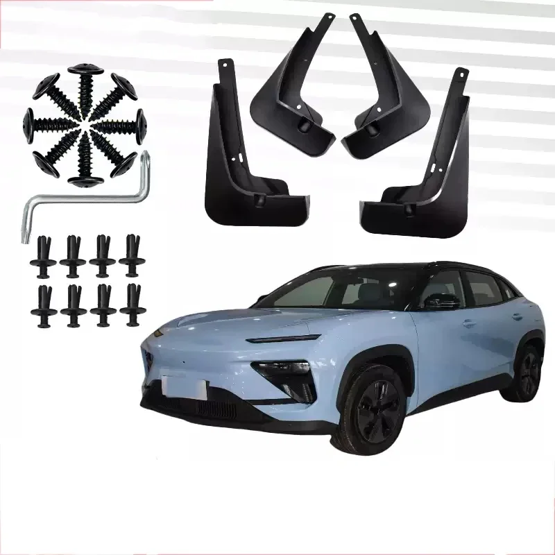 For Chery eQ7 2026-Present4PCS ABS Car Fender Mud Flap Auto Premium Splash Guard Anti-dirt Wear-resistant Body Protect Accessory