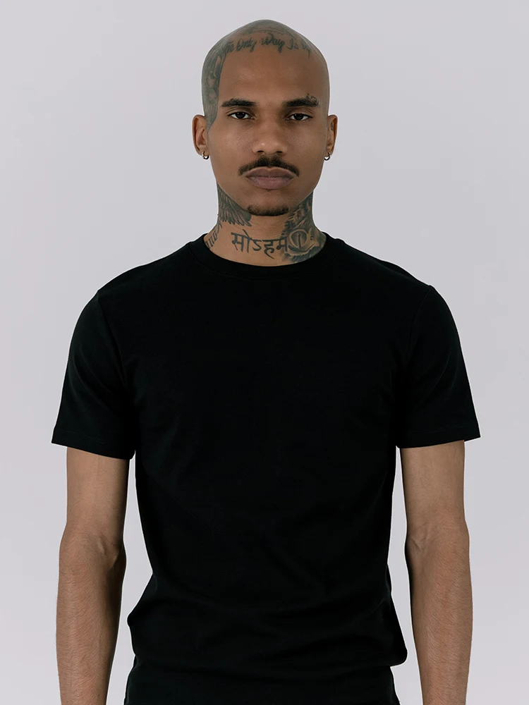 

Оригинальная футболка DailyHustle Drill Tight Fit round Ne ort Sve, внутренняя одежда, 260 г, молодежный модный повседневный топ для мужчин