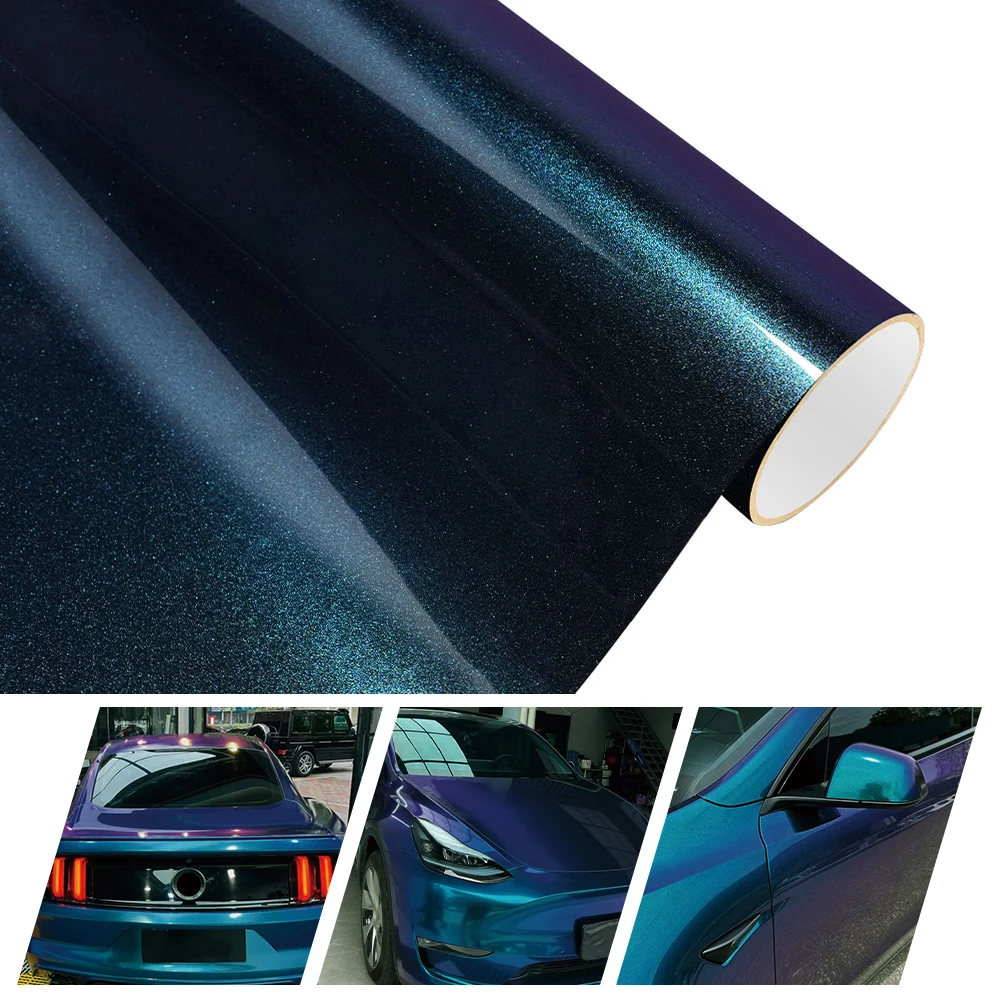 

Diamond Purple&Blue Car Wrapping Vinyl Film Self Adhesive Auto Decal Bubble Free Car Body Film Vinyl Wrap Stickers Accessories