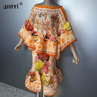 Robe plissée élastique WINYI, style rétro, pour la plage, kaftan musulman, abaya, robe longue de luxe de Dubaï pour les vacances et les soirées 5