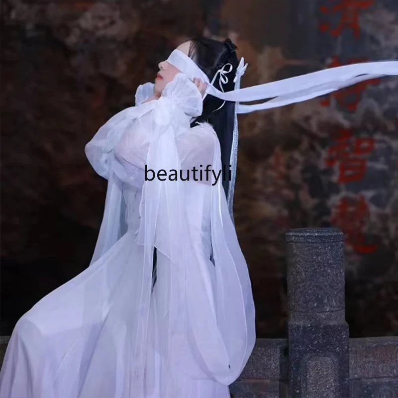 

Hanfu Ancient Costume Women's Chinese Style Elements Super Fairy Elegant Daily Work Can Wear Dress