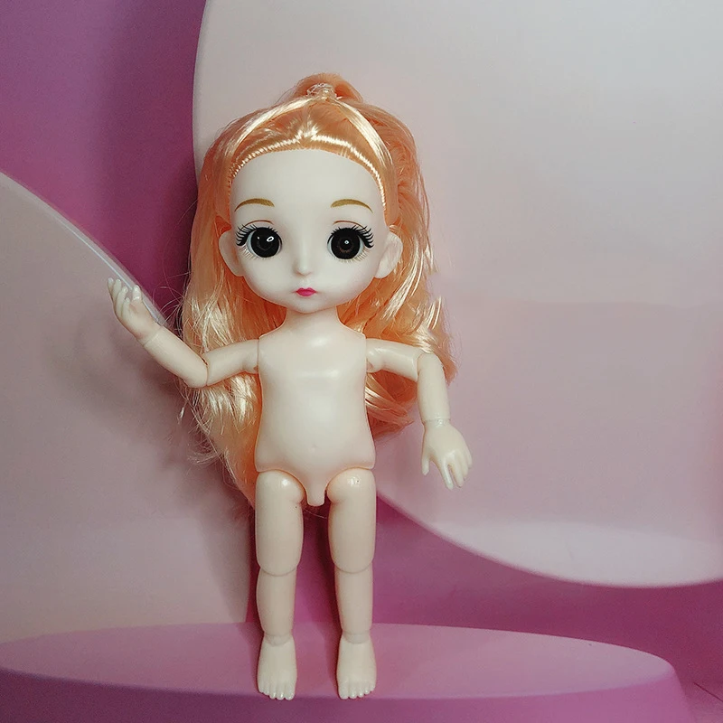 Cute Pouting Makeup 1/12 Smile BJD Doll 13 Moveable Jointed 16cm Girls Dolls Toys Baby Women Body Dolls For Gift Toy