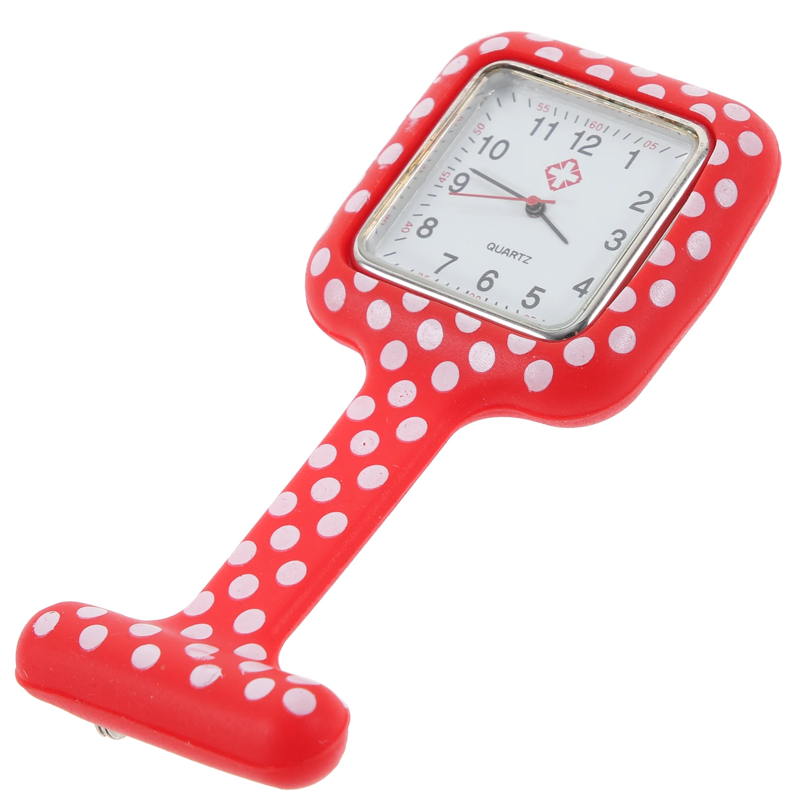 

Silicone Nurse Watch Medical Pocket Watch Durable Printed Hanging Square Timepiece For Doctors Friends Random Color