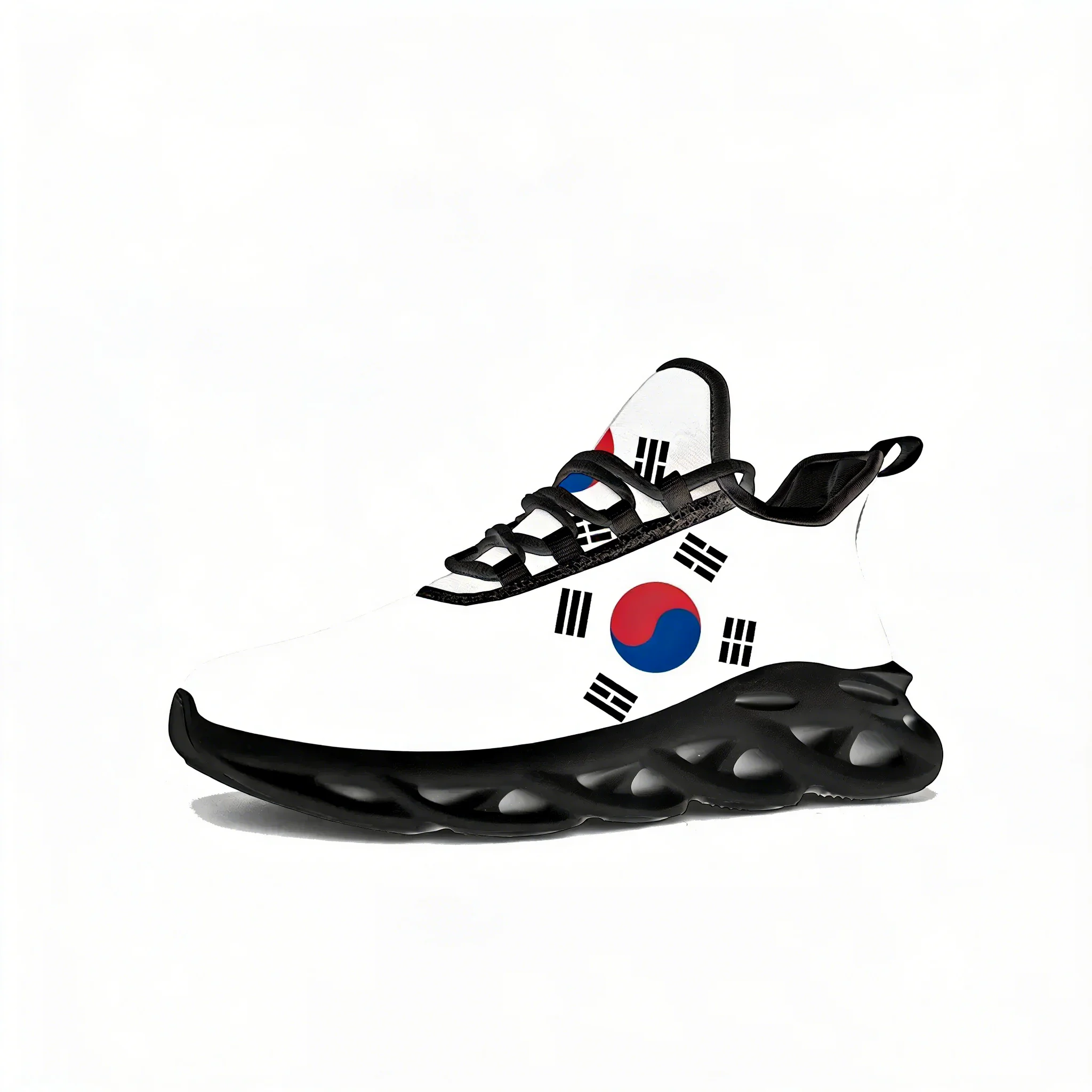 

Korea Flag Flats Sneakers Mens Womens South Korea Sports Running High Quality Sneaker Lace Up Mesh Footwear Tailor-made Shoe