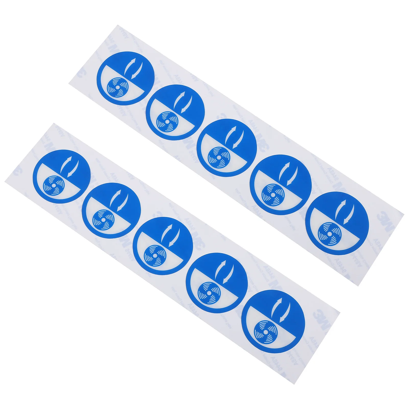 10pcs Ventilation Outlet Indicator Sticker Durable Warning Decal For Machine Safety Equipment Caution Stickers Direction Decals