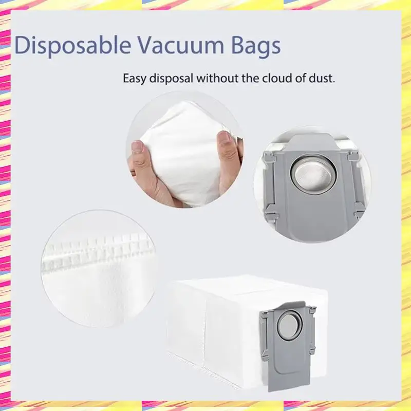 

ABJJ For Roborock Qrevo S / Qrevo Pro / Qrevo Maxv Robot Vacuum Part Hepa Filter Mop Pad Cloth Dust Bag Accessories