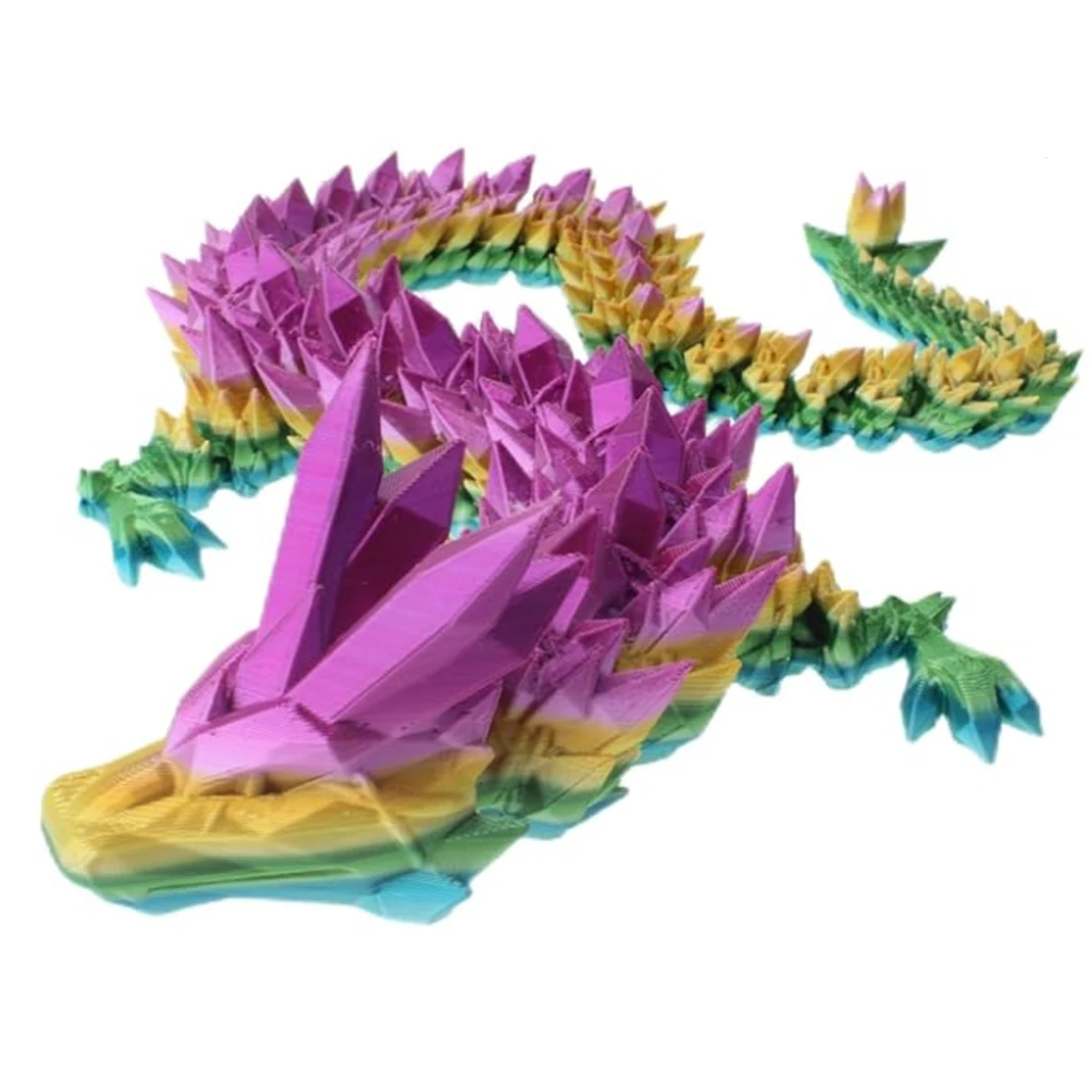 MGHO 3D printing decompression toy, 12 inch articulated dragon suitable for home and office decoration collectible ornaments