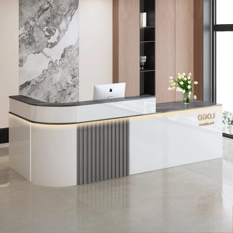 

Minimalist Design Reception Desks Modern Shop Beauty Hotel Bar Luxury Reception Desks Restaurant Escritorio Lounge Furniture