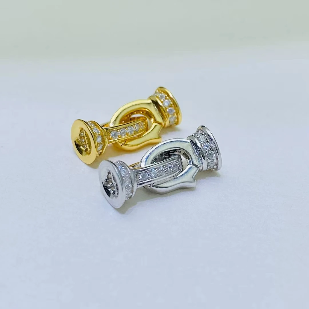 

Оптовая продажа DIY стерлингового серебра 925 пробы ожерелье браслет застежка крючок ювелирные аксессуары для жемчуга 5-9 мм 5 шт./лот