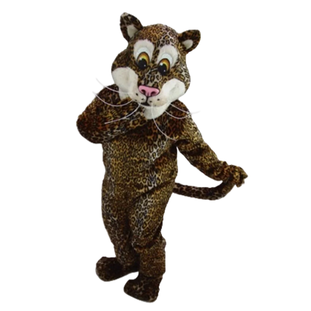 Friendly Jaguar Mascot Costume Adult Size Party Theme Wild Animal Beast Mascotte Outfit Fit Suit Fancy Dress EMS Free Ship SW944