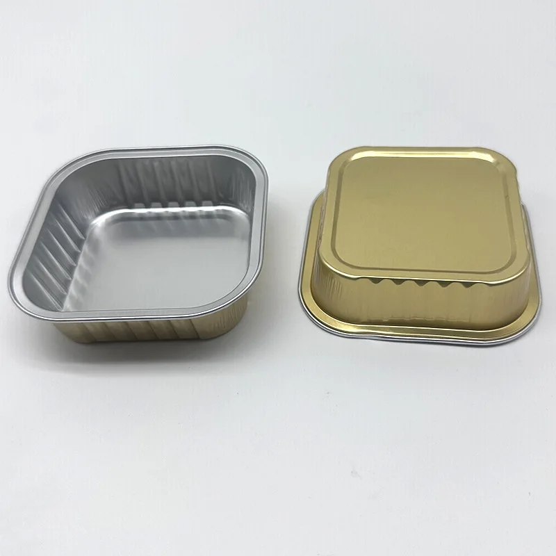 Custom Supply Disposable Baking Resistant Pancake Packaging Box Snow Mei Niang Dessert Aluminum Foil Box Cake Takeo - Image 2