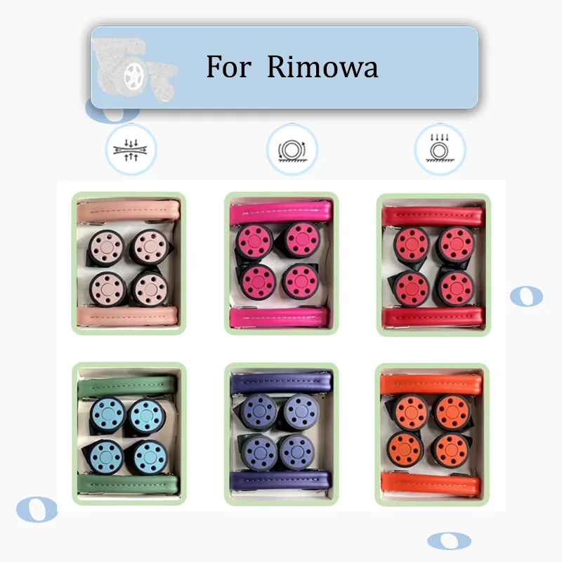 

Для универсального комплекта колес для чемодана Rimowa 360° ° Поворотные бесшумные износостойкие детали для всех багажей