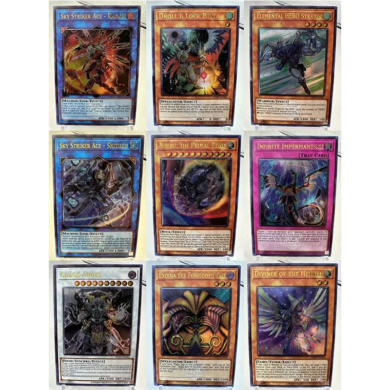 Doe-het-zelf Yu-Gi-Oh! 25e Engelse UTR Rough Flash Card Series 7 Sky Striker Ace Anime Randapparatuur Game Collection Card Vakantiecadeau