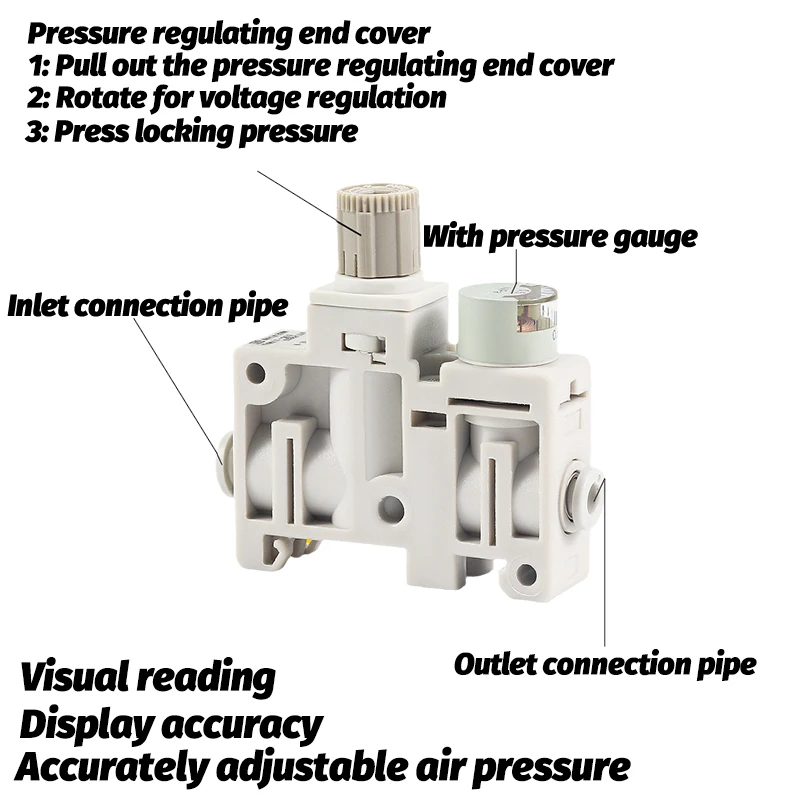 SMC type ARM5SA Mini Pressure Reducing Valve Pressure Regulating Valve ARM5SA-06-A ARM5SA-07-A  ARM5SA-08-A