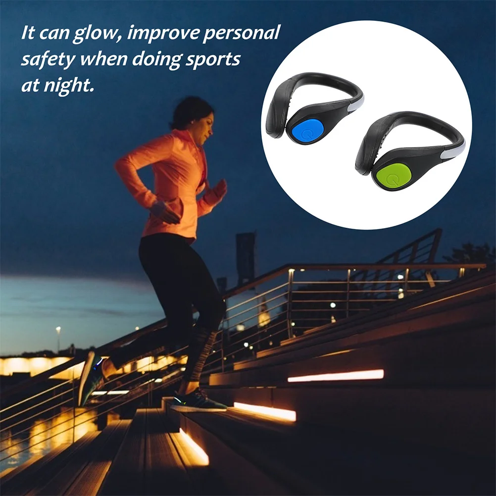 

2pcs Luminous Shoe Clip Lights Flashing Shoe Clips For Night Running Cycling Led Safety Light Outdoor Sports Tools