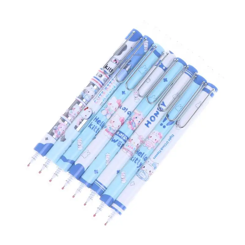 

1/2/4PCS Sanrio White Rabbit Hello Kitty Cartoon Simple And Cute Blind Box Pen Student Writing Press Neutral Pen