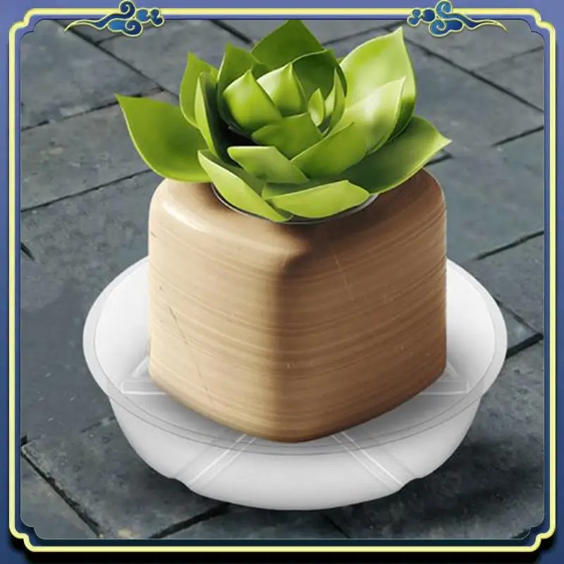 Latest 10 Pack 6 Inch Clear Plastic Flower Pot Saucers For Indoor Plants, Plant Drip Tray For Pots
