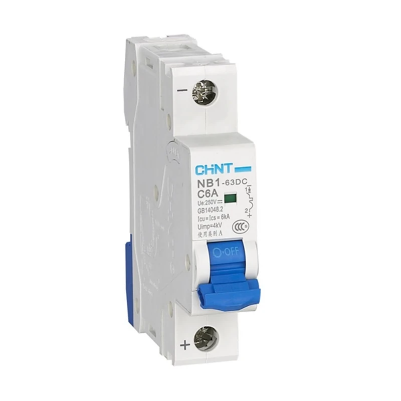 DC MCB NB1-63DC 1P DC Circuit Breaker DC250V 6KA Used in Photovoltaic systems Communication Systems