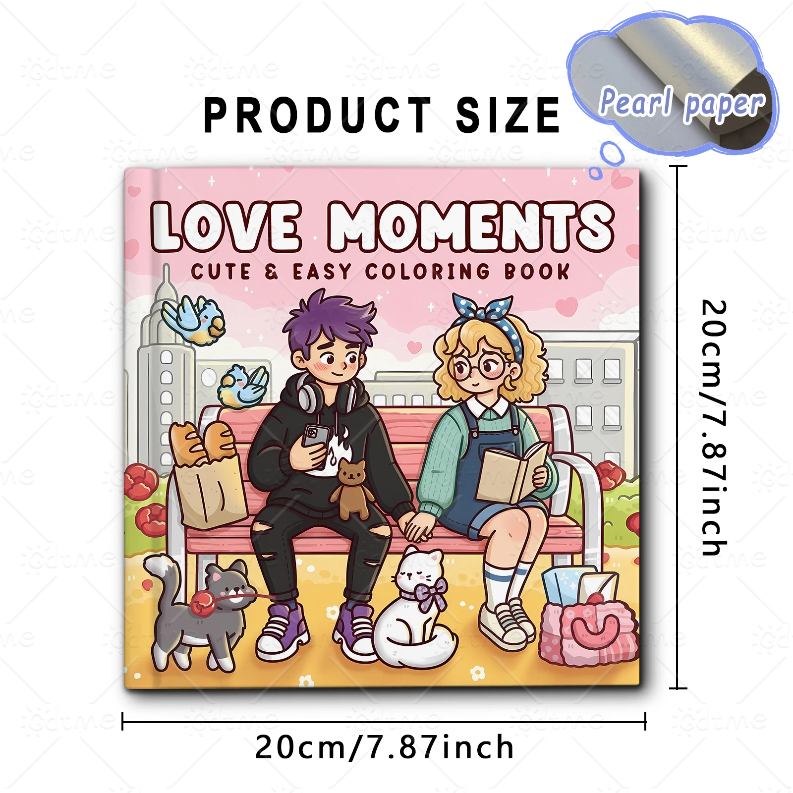 LOVE MOMENTS Malbuch für Erwachsene mit Niedlichen Gemütlichen Täglichen Aktivitäten zur Entspannung (Gemütliche Räume zum Ausmalen) – Detail 3