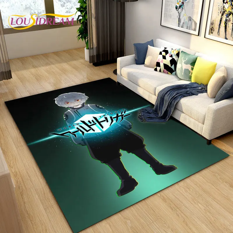 العالم الزناد أنيمي الكرتون منطقة البساط ، السجاد البساط لغرفة المعيشة غرفة نوم أريكة ممسحة الديكور ، الاطفال اللعب عدم الانزلاق الكلمة حصيرة