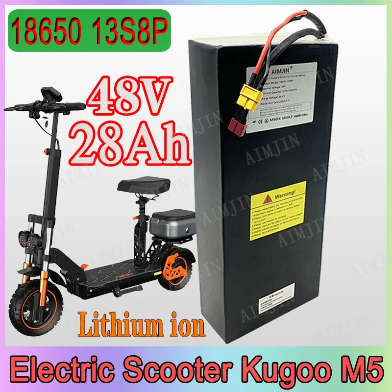 For Kugoo M5/M5Pro/MaxSpeed 48V 28000mAh Folding Electric Scooter 18650 13S8P Battery Pack