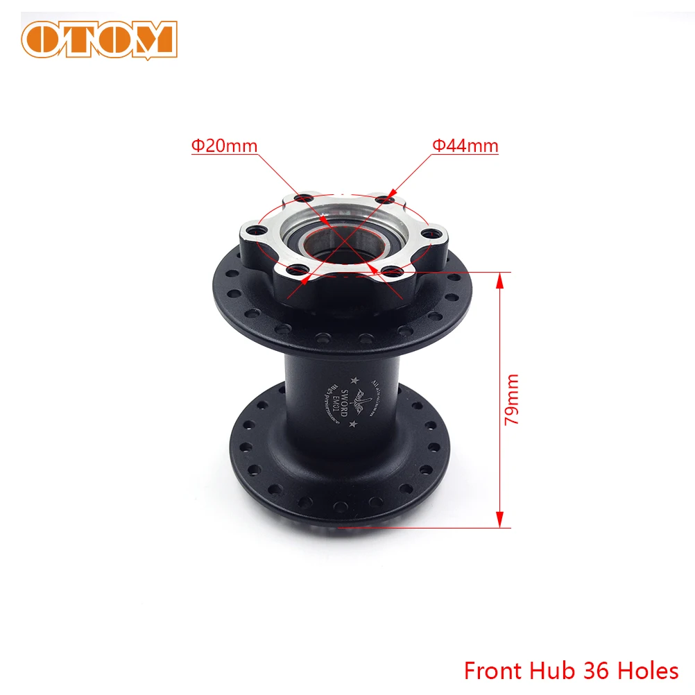 OTOM Motorcycle For SURRON Light Bee Front Rear 36 Holes Wheel Hub Bearing Oil Seal Assy Electric Off-road Motorbike Accessories