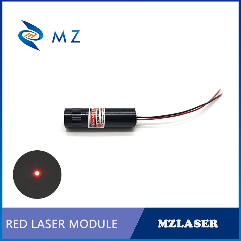 Hot Selling Compact Adjustable Focusing 635nm 0.5mw Lower Power Class I 3V 5V 12V 24V Red dot Laser Diode Module Industrial