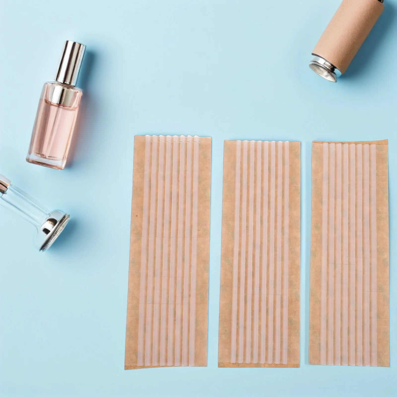 

100Pcs Non-Slip Hanger Silicone Strips 0.6x7cm Adhesive Grip Pads for Clothing Hangers Home Closet Organization Silicone Tape