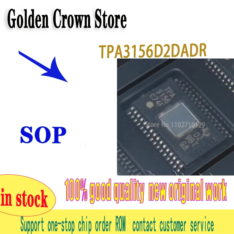 1~10pcs/lot   New Original TPA3156 TPA3156D2DADR TSSOP32 audio amplifier WORK IN STOCK