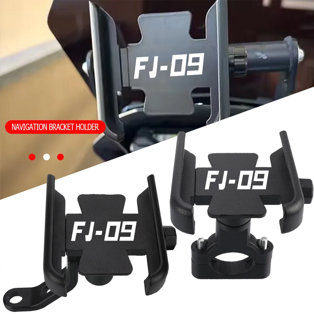 

For YAMAHA FJ09 2014-2025 FJ 09 2024 2023 2022 2021 Motorcycle CNC Mobile Phone GPS Navigation Handlebar Bracket Support Mount