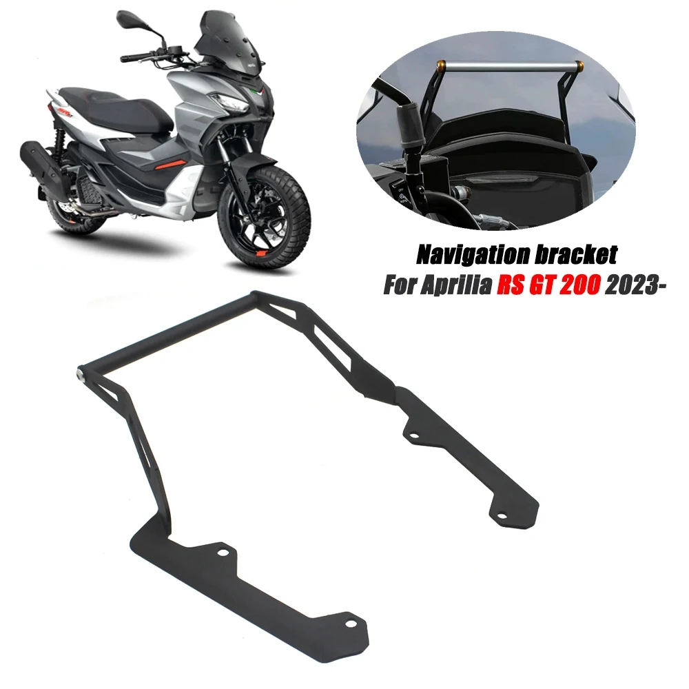 

Motorcycle Accessories For Aprilia SRGT200 SR GT200 2023 2024- GPS/SMART PHONE Navigation GPS Plate Bracket Adapt Holder