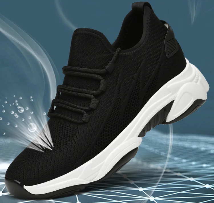 

Trend Men Sneakers Elevator Shoes Height Increase Shoes for Men Casual Insole Optional Heels Moccasins Taller Male Sports Shoes