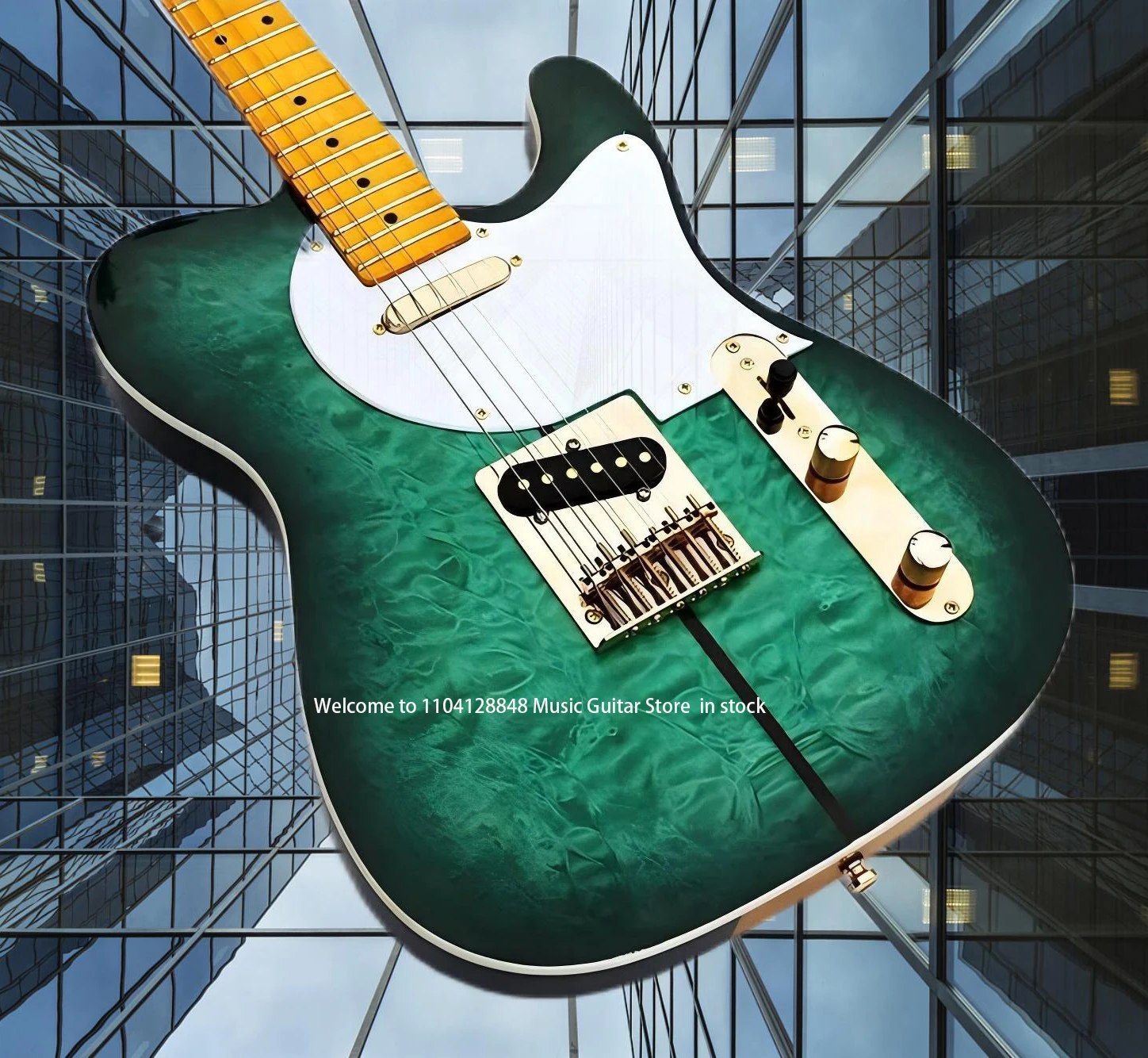 factory Arrival Custom Shop Electric Guitar MerleHaggard Signature Tuff Dog - Excellent Quality, SUPER RARE,Green color