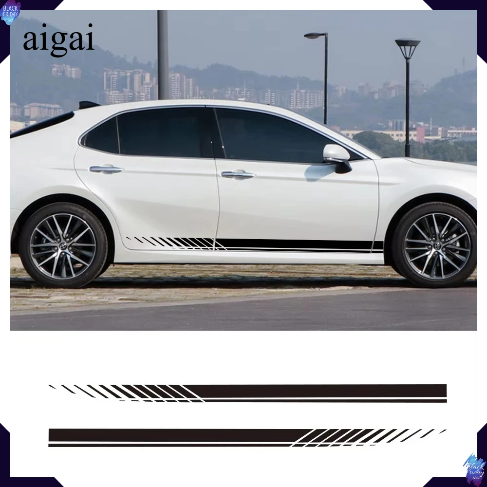 Auto-Aufkleber für Audi Volkswagen VW Ford BMW Toyota Honda Mercedes Benz Renault Auto-Seitenstreifen DIY-Dekor Auto-Tuning Zubehör