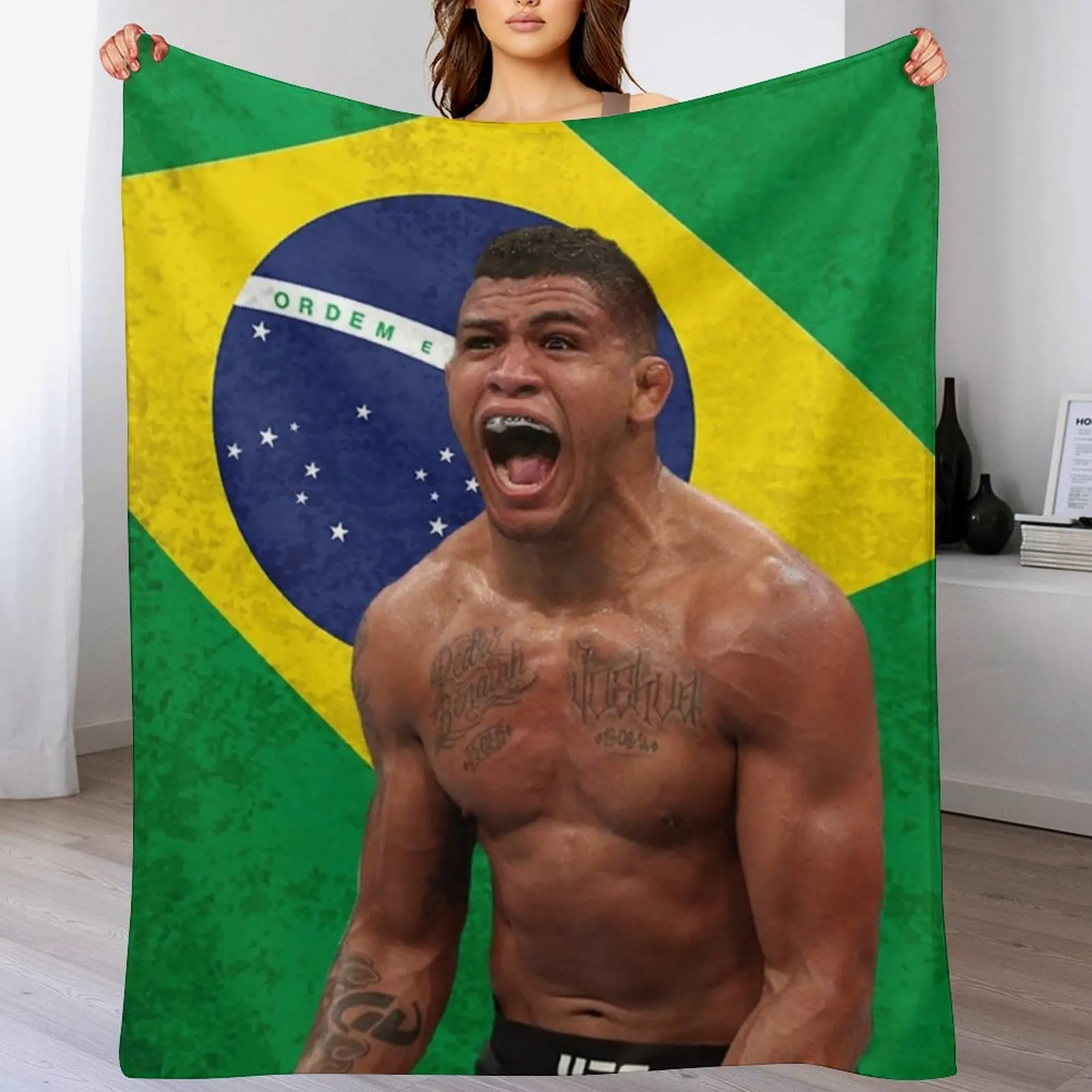 Gilbert Burns Throw Blanket cosplay anime Plush for winter Blankets