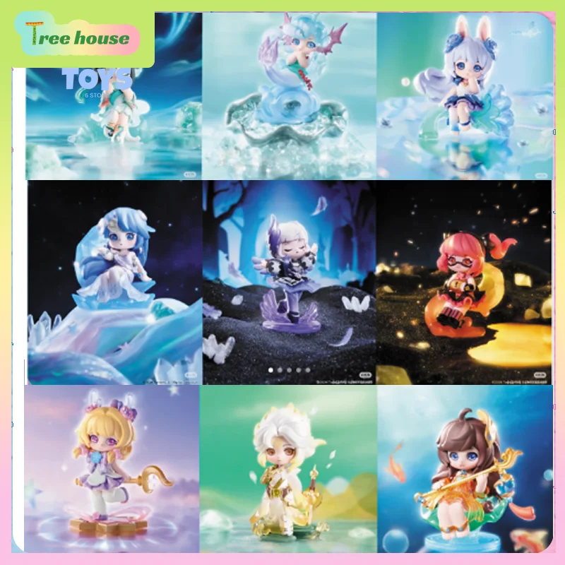 New Release Honor of Kings Art Toy Blind Box: Crystal Canyon Collection, Cute Anime Statues&Desktop Ornaments,Handmade blind box