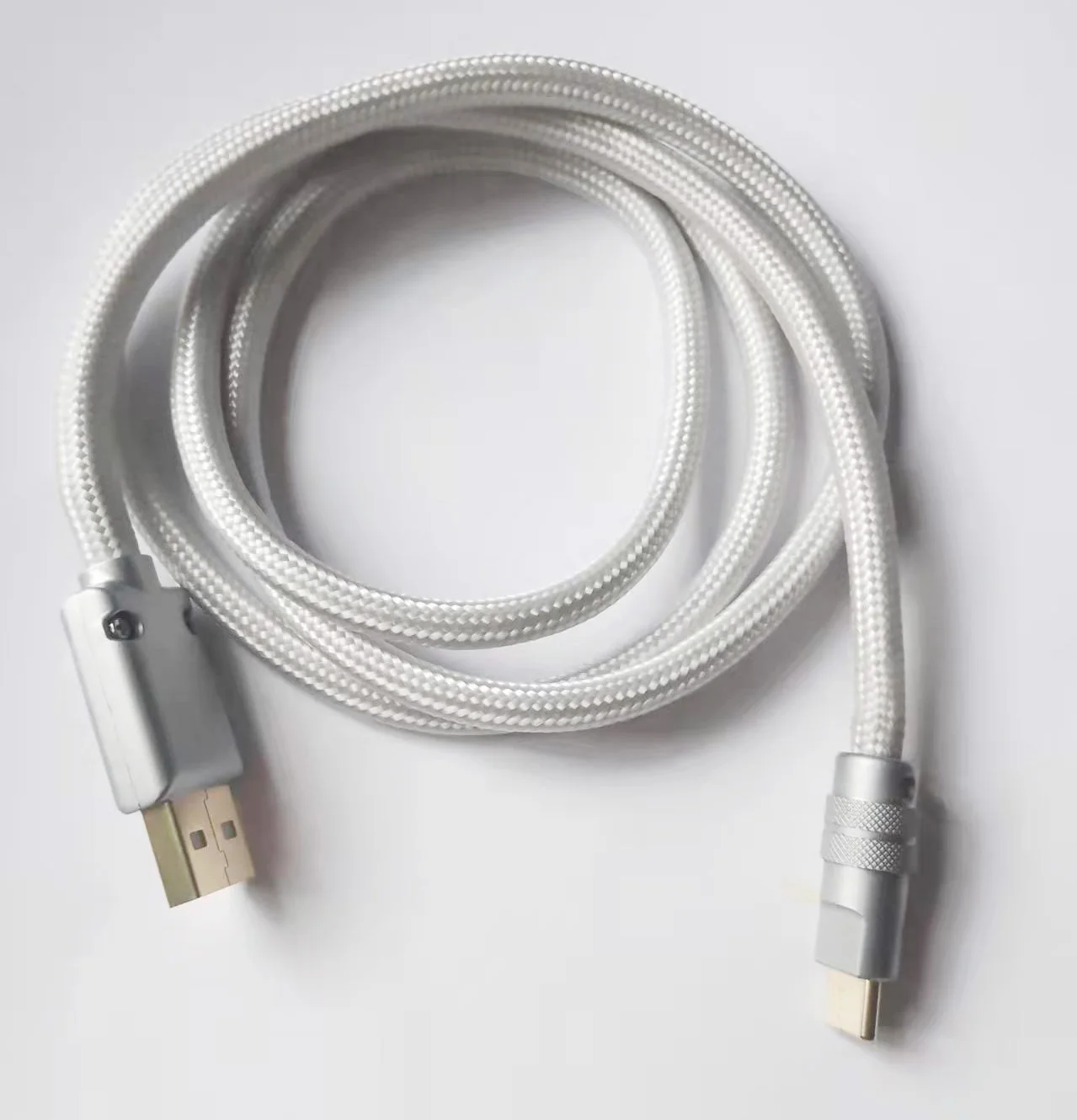 

8 Core Pure Sterling Silver Cable Super Soft OTG USB A To USB B Type-c USB-C Cable USB A DAC Cable