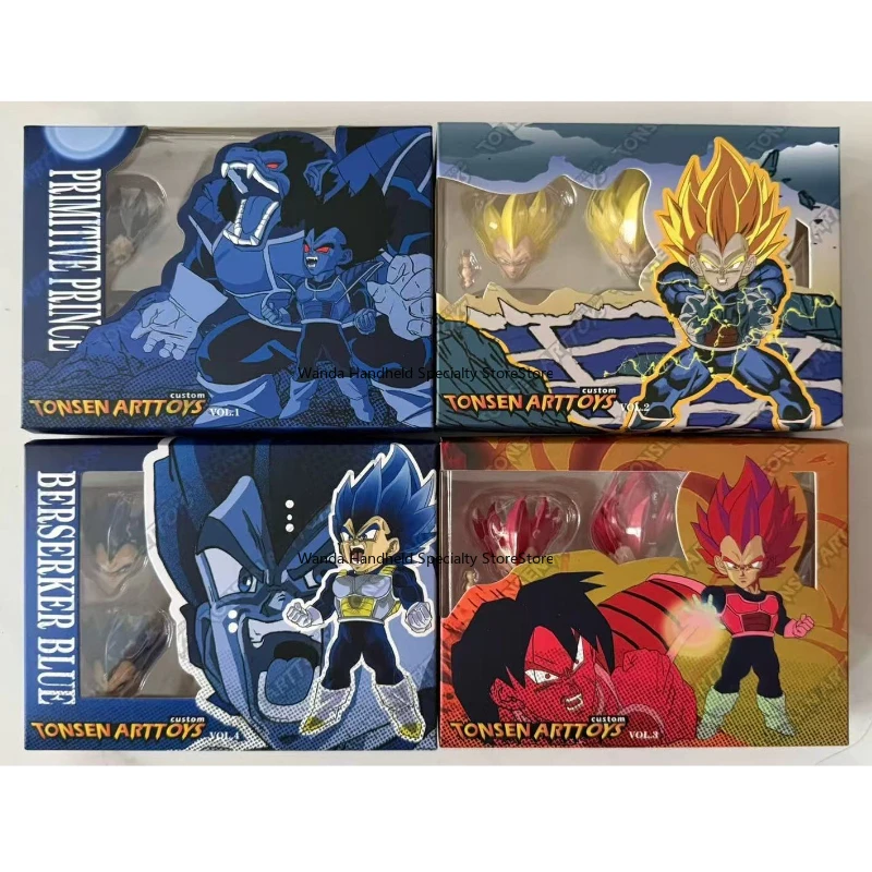 

New products in stock Dragon Ball Original box Mouth mushroom studio Vegeta Head sculpture accessories bag Assembly model