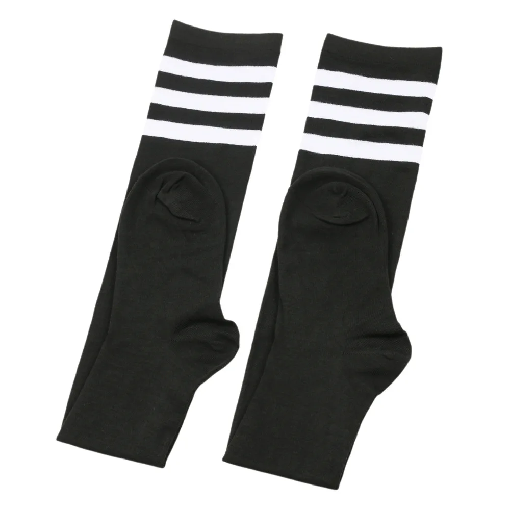 Plus Size Oberschenkelhohe Socken für Damen, gestreifte Overknee-Socken für den Alltag, Cosplay, Freizeitoutfits, weiche, atmungsaktive Kniestrümpfe – Detail 14