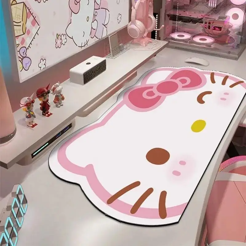 

Mouse Pad Kawaii Kitty Large Size Desk Protector Mat Kitty Cat Waterproof Mousepads Desktop Keyboard Mouse Pads Gaming Mousepad
