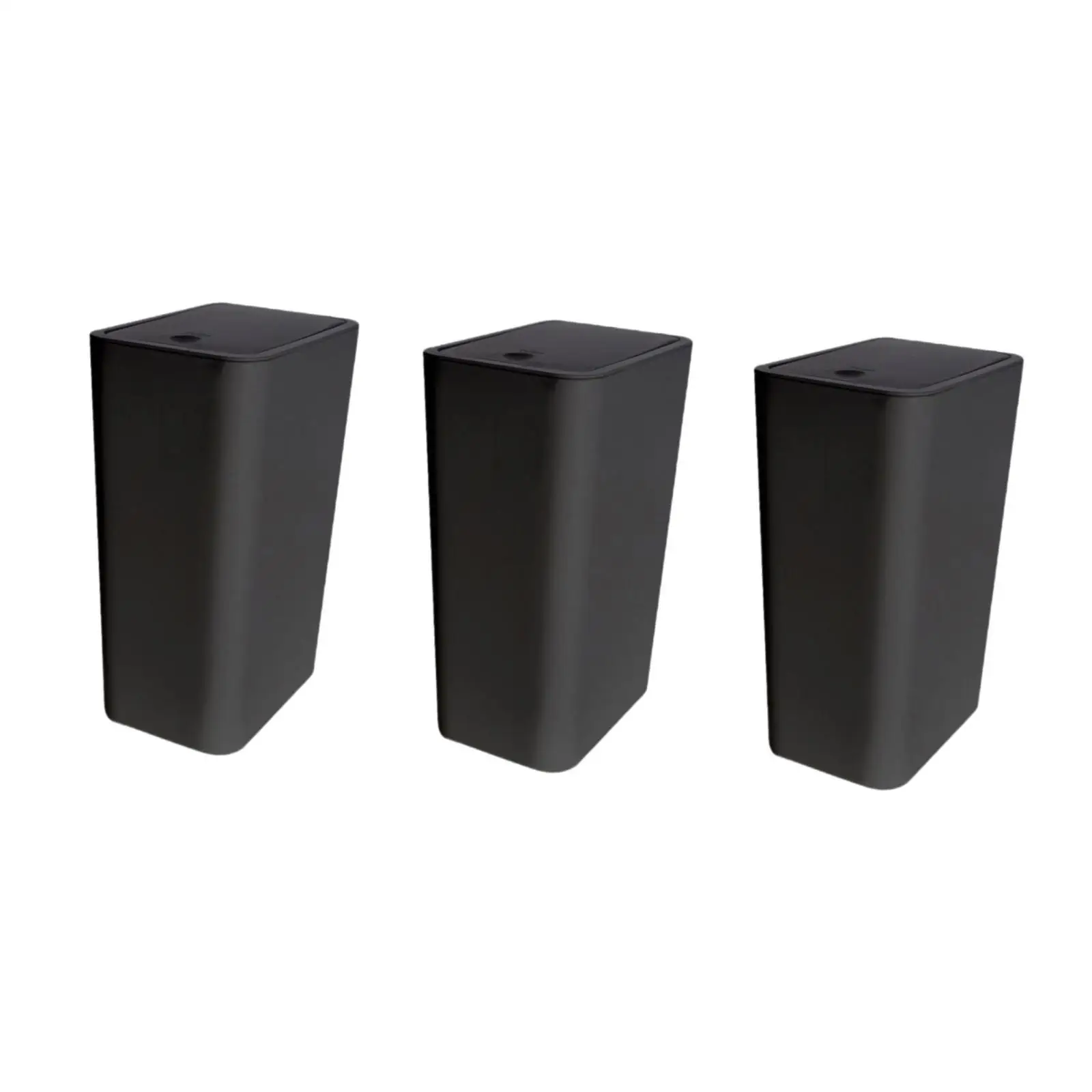 

3 маленьких мусорных бака для ванной комнаты с крышкой, 10 л, 2,6 галлона, мусорное ведро для офиса, спальни, ремесленной комнаты, бытовой, гостиной