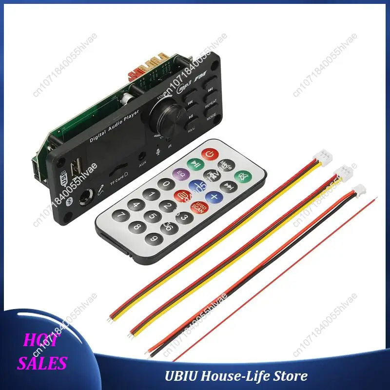 

Car Audio System 6W Amplifier Bluetooth 5.0 MP3/WAV/FLAC Decoder Board DC 12V Hi-Fi With USB/TF/FM& Call Recording-Best Selling