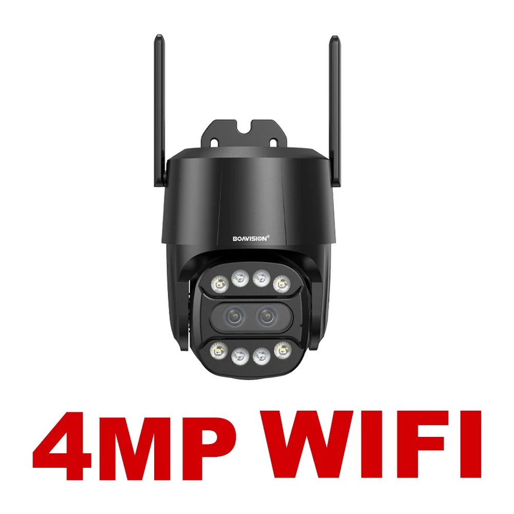 Ip-камера Wifi/4G sim-карта PTZ HD 4MP 8MP двойная линза 2,8 мм-8 мм 10X Zoom Наружная AI человеческое отслеживание Цвет ночного видения аудио камера безопасности