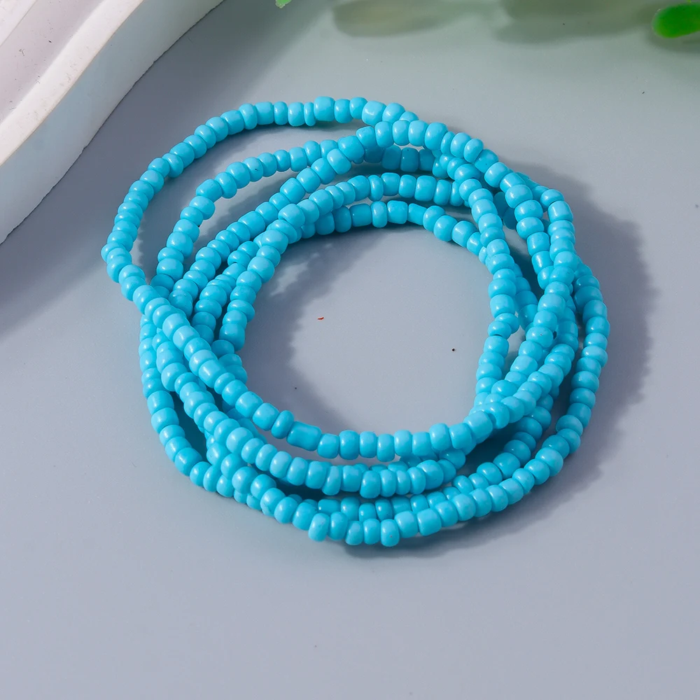 Aihua Böhmisches Handgefertigtes Perlenarmband für Frauen, Sommerliches Mehrschichtiges Buntes Perlenkettenarmband, Mädchen Boho Schmuck Großhandel – Detail 12