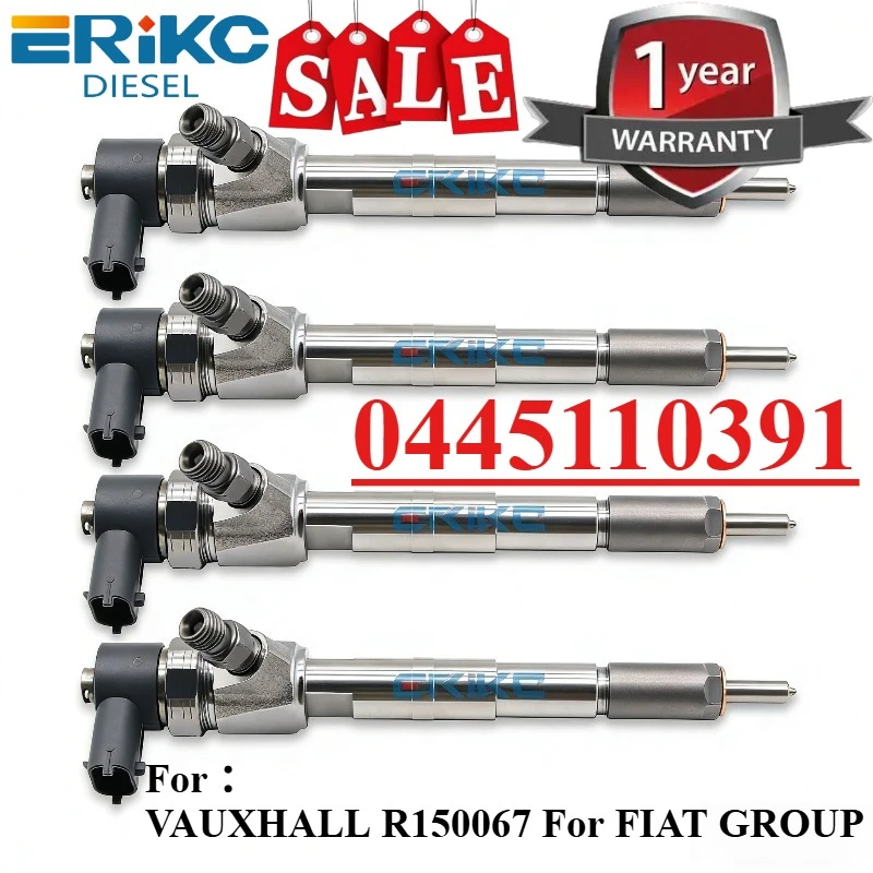 

4PCS 0445110391 55221020 55196295 55198218 New Diesel Common Rail Fuel Injector For VAUXHALL R150067 For FIAT GROUP