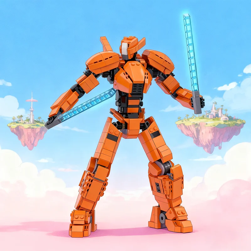 

1059pcs MOC Pacific Rim Saber Athena Model Building Blocks Architecture Toy Assemble DIY Festival Gifts Creative Idea Brick