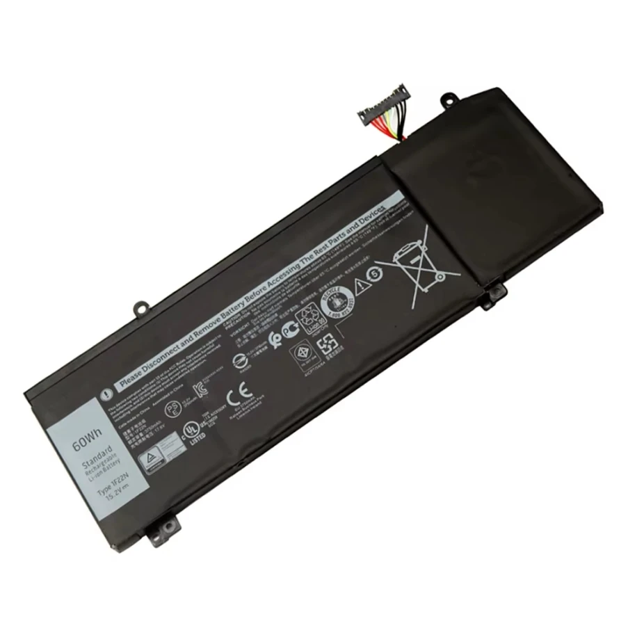 Laptop Battery 1F22N JJPFK HYWXJ XRGXX For ALIENWARE 2018 Orion M15 M17 R1 P82F P40E P79F P37E Inspiron G5 5590 G7 7590 7790 60W