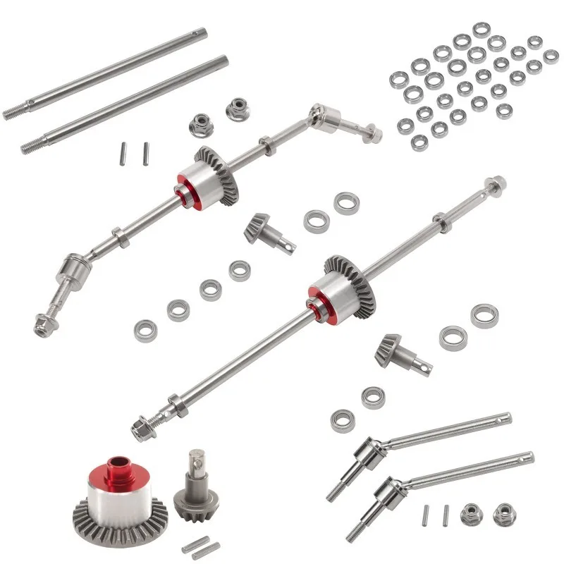 

Metal Front and Rear Axle Accessories Full Vehicle Bearings For MN Model 1/12 MN128 MN86 G500 RC Car Upgrade accessories