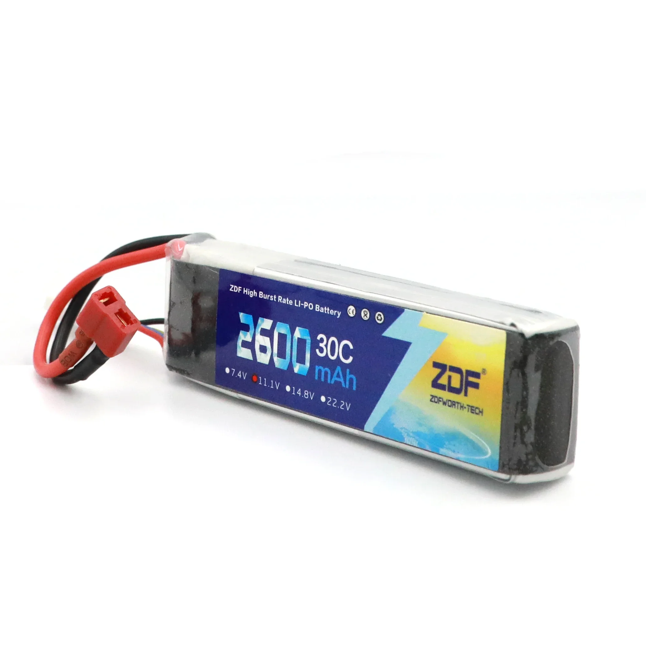 ZDF 2025 ใหม่มาถึง 3S LiPo แบตเตอรี่ 11.1v 2600mAh 30C 60C สําหรับ RC เฮลิคอปเตอร์รถเรือ Quadcopter เครื่องบิน AKKU Bateria